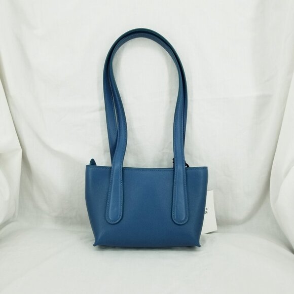 NWT Mansur Gavriel Mini Luxury Leather Bag - Peacock Blue - Picture 3 of 10